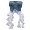 Strapless Denim Top