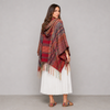 Plaid Shawl Coat