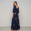 Vintage Smocked Maxi Dress