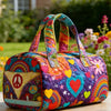 Peace Quilted Duffle Bag